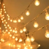 LED bubble ball light strings, transparent ball light strings, Christmas lights, crystal ball light strings, small bulbs, tent outdoor decorative lights details Picture